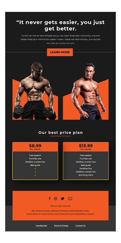 Gym Web Visuals