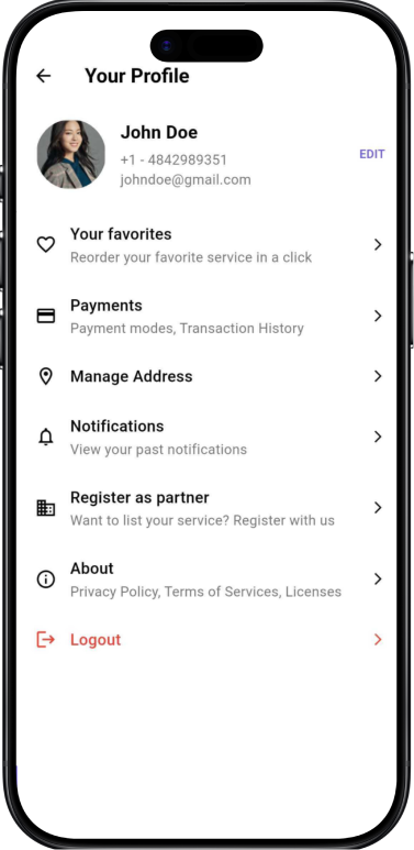 App Screens